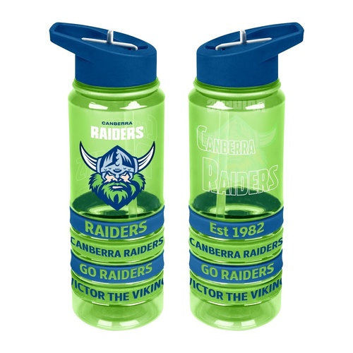 Canberra Raiders Tritan Drinks Bottle With Bands