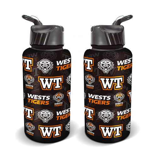 Wests Tigers NRL Flip Drink Bottle