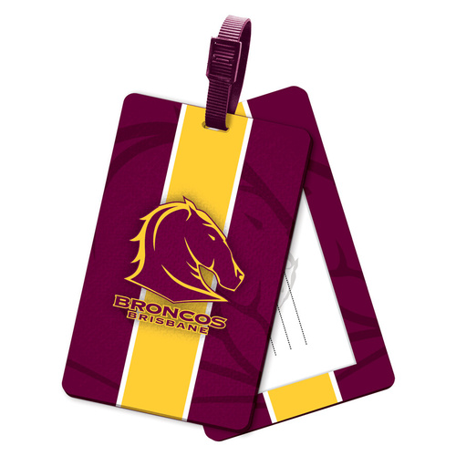 Brisbane Broncos Kids Rubber Bag Tag