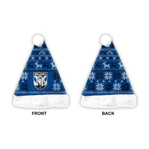 Canterbury-Bankstown Bulldogs Christmas Santa Hat