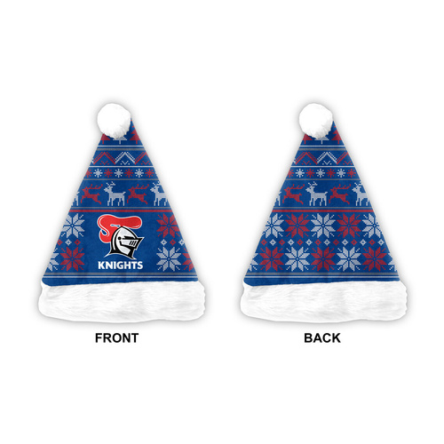 Newcastle Knights Christmas Santa Hat