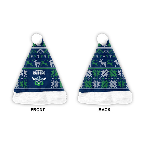 Canberra Raiders Christmas Santa Hat
