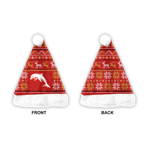Dolphins Christmas Santa Hat