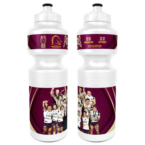 Brisbane Broncos 2025 Premiers Team Photo Drink Bottle