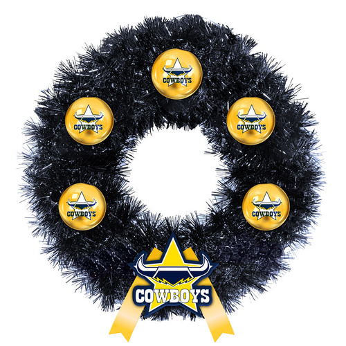 North Queensland Cowboys Christmas Wreath