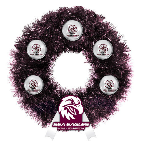 Manly-Warringah Sea Eagles Christmas Wreath