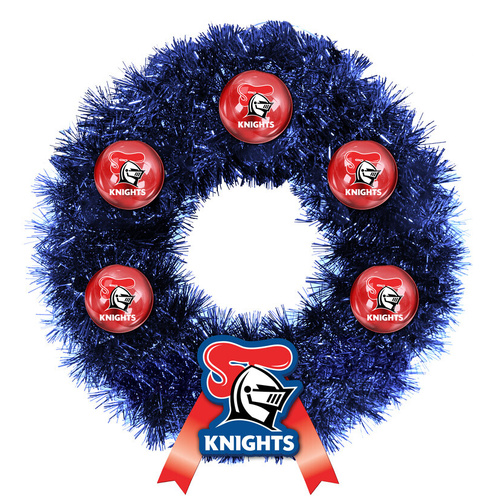 Newcastle Knights Christmas Wreath