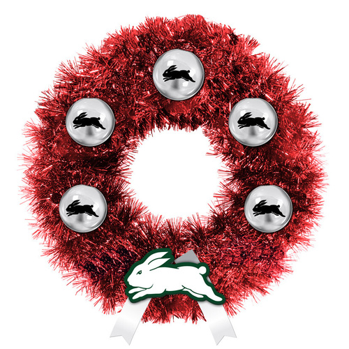 South Sydney Rabbitohs Christmas Wreath