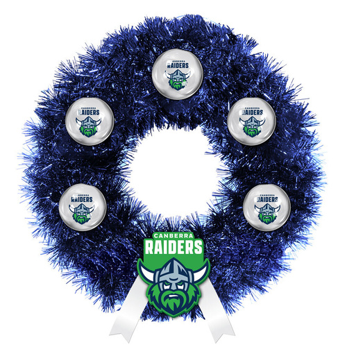 Canberra Raiders Christmas Wreath