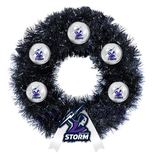Melbourne Storm Christmas Wreath
