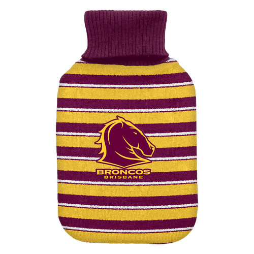 Brisbane Broncos NRL Hot Water Bottle & Cover