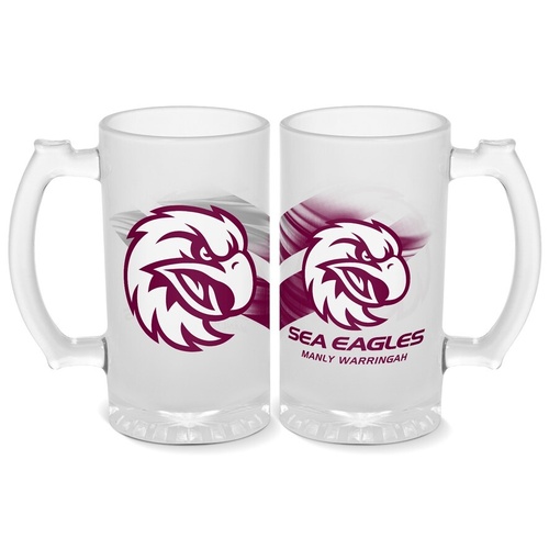 Manly Warringah Sea Eagles Stein Frosted 500Ml