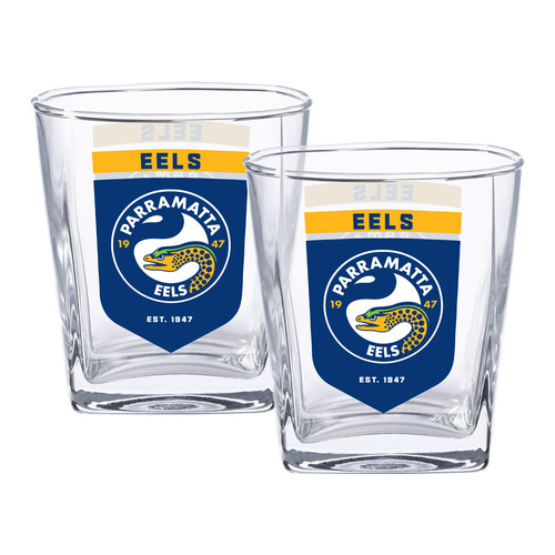 Parramatta Eels NRL 2 Pack Spirit Glasses