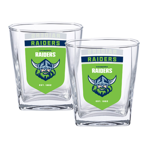 Canberra Raiders NRL 2 Pack Spirit Glasses
