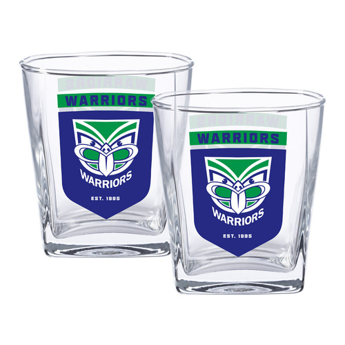 New Zealand Warriors NRL 2 Pack Spirit Glasses