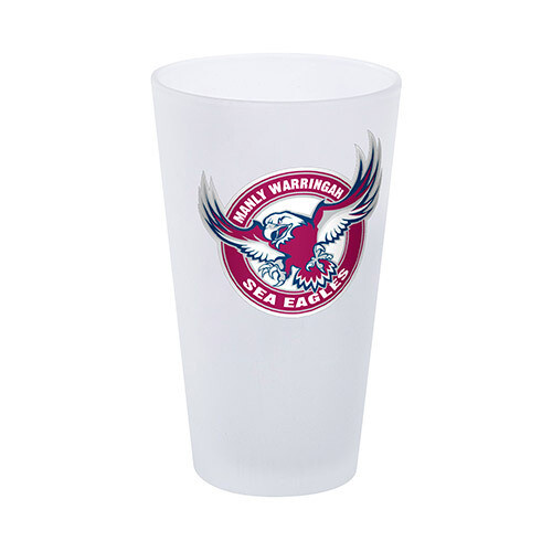 Manly Sea Eagles NRL Frosted Glass