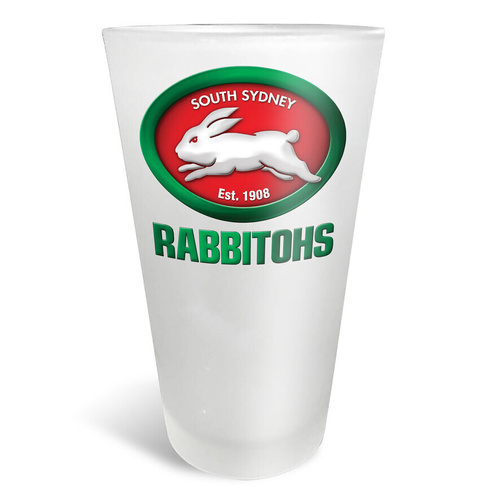 South Sydney Rabbitohs NRL Frosted Glass