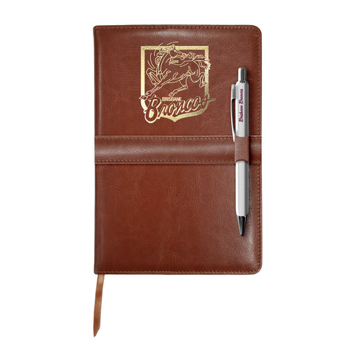 Brisbane Broncos NRL Notebook and Pen Gift Pack