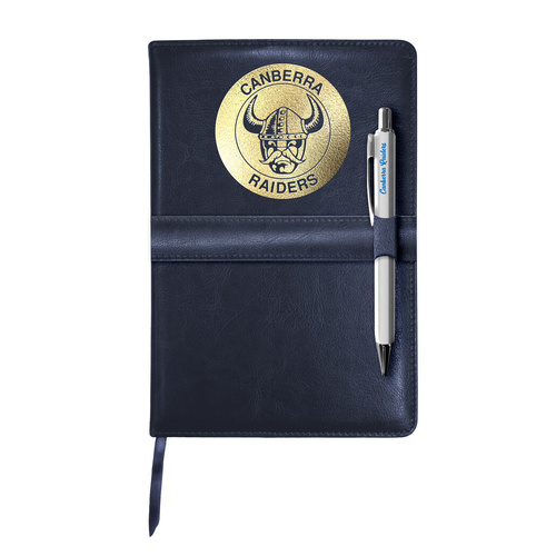 Canberra Raiders NRL Notebook and Pen Gift Pack
