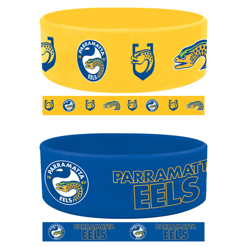 Parramatta Eels Set of 2 Wrist Bands