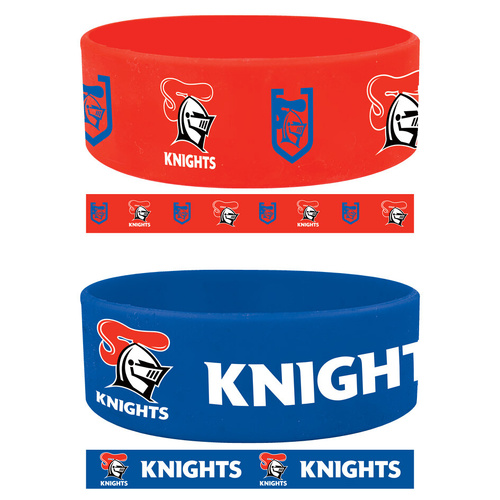 Newcastle Knights Set of 2 Wrist Bands