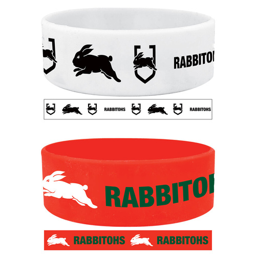 South Sydney Rabbitohs Set of 2 Wrist Bands