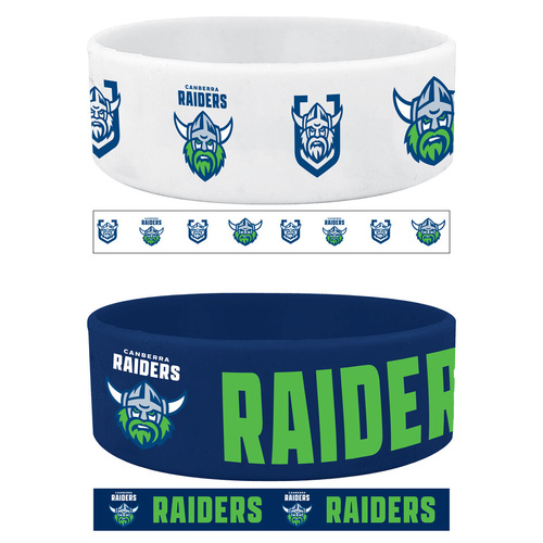 Canberra Raiders Set of 2 Wrist Bands