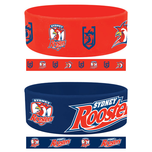 Sydney Roosters Set of 2 Wrist Bands
