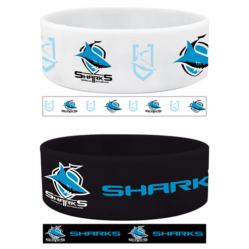 Cronulla-Sutherland Sharks Set of 2 Wrist Bands
