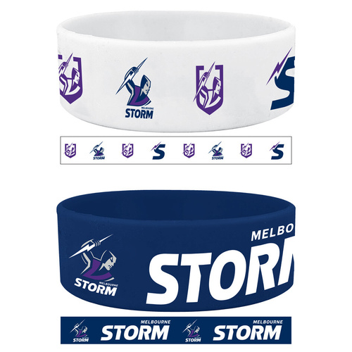 Melbourne Storm Set of 2 Wrist Bands