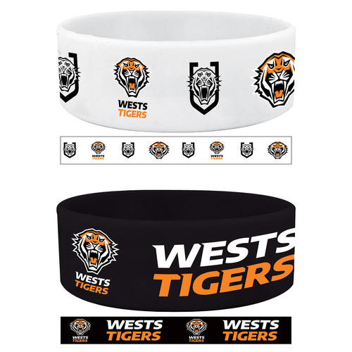 Wests Tigers Set of 2 Wrist Bands