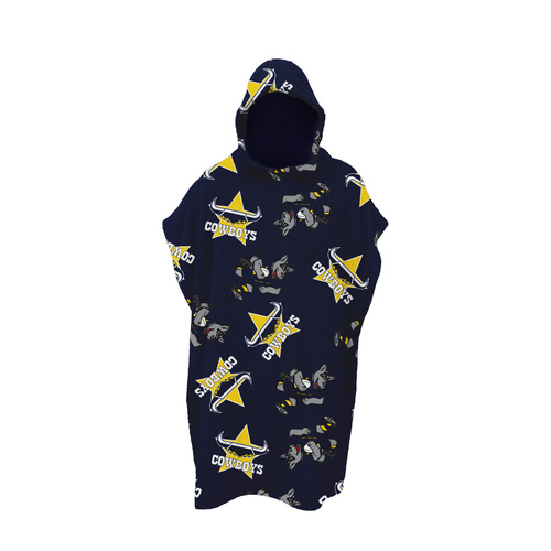 North Queensland Cowboys Youth Hooded Beach Towel