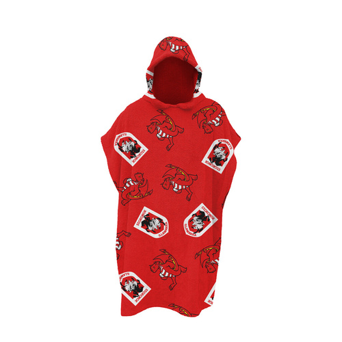 St George Illawarra Dragons Youth Hooded Beach Towel