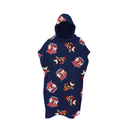 Sydney Roosters Youth Hooded Beach Towel