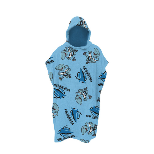 Cronulla-Sutherland Sharks Youth Hooded Beach Towel