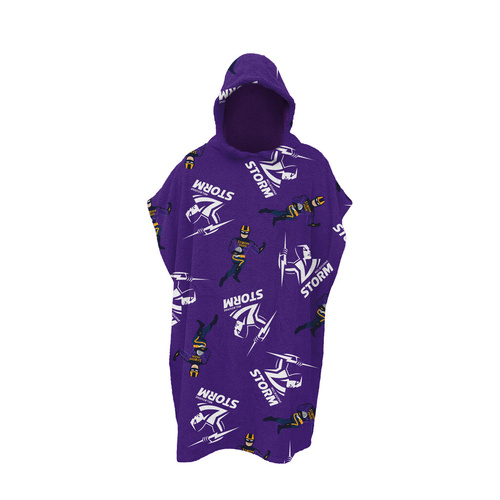 Melbourne Storm Youth Hooded Beach Towel