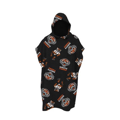Wests Tigers Youth Hooded Beach Towel
