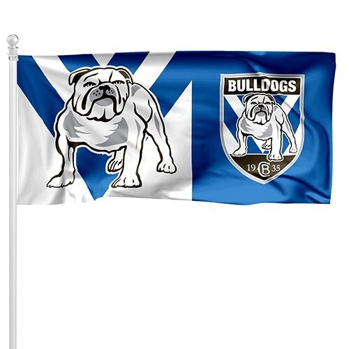 Canterbury-Bankstown Bulldogs Pole Flag : 90 cm x 180 cm