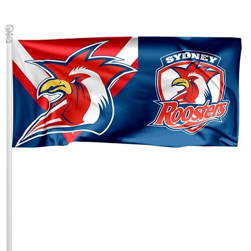Sydney Roosters Pole Flag : 90 cm x 180 cm