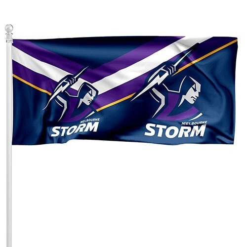 Melbourne Storm Pole Flag : 90 cm x 180 cm
