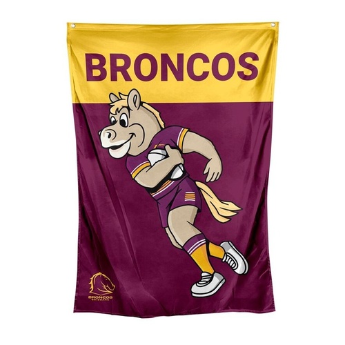 Brisbane Broncos Mascot Wall Flag