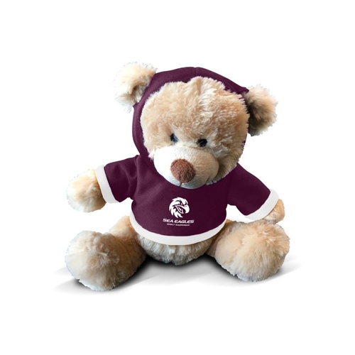 Manly Sea Eagles Plush Teddy With Hoodie