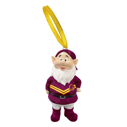 Brisbane Broncos Gnome Christmas Tree Ornament