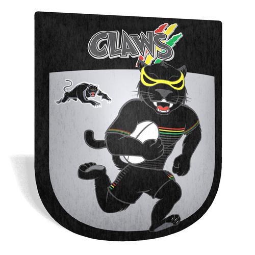 Penrith Panthers Retro Mascot Shaped Cushion