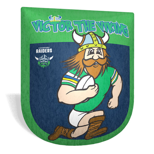 Canberra Raiders Retro Mascot Shaped Cushion