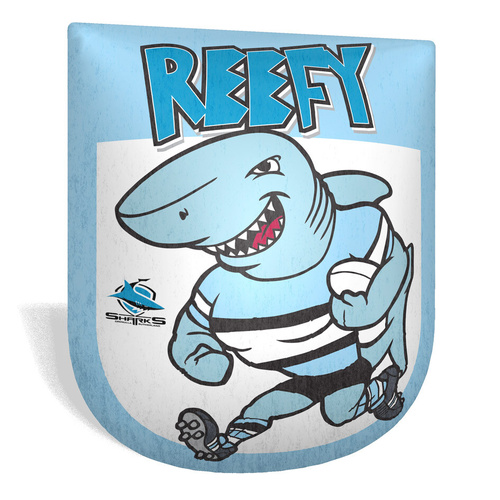 Cronulla-Sutherland Sharks Retro Mascot Shaped Cushion