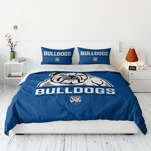 Canterbury-Bankstown Bulldogs Official NRL Queen Quilt Cover Set