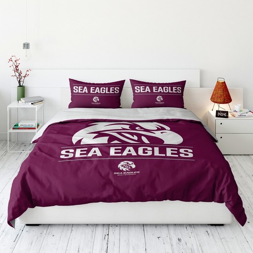 Manly Warringah Sea Eagles Official NRL Queen Quilt Cover Set