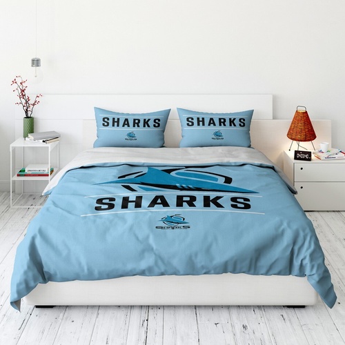 Cronulla-Sutherland Sharks Queen Quilt Cover Set