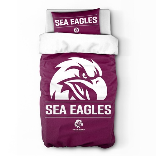 Manly Warringah Sea Eagles Single Quilt Cover Set
